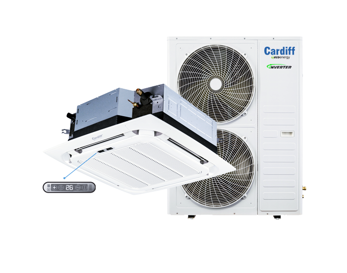 Tipo Cassette Inverter 15000 Frigorías 5HP 380V